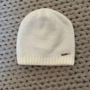 White Michael Kors beanie